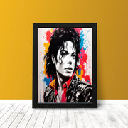 Michael Jackson Retro Pop Art Wall Art Poster Print