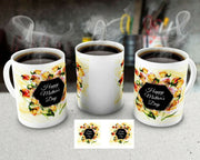 Mothers day mug flower design choose your own design