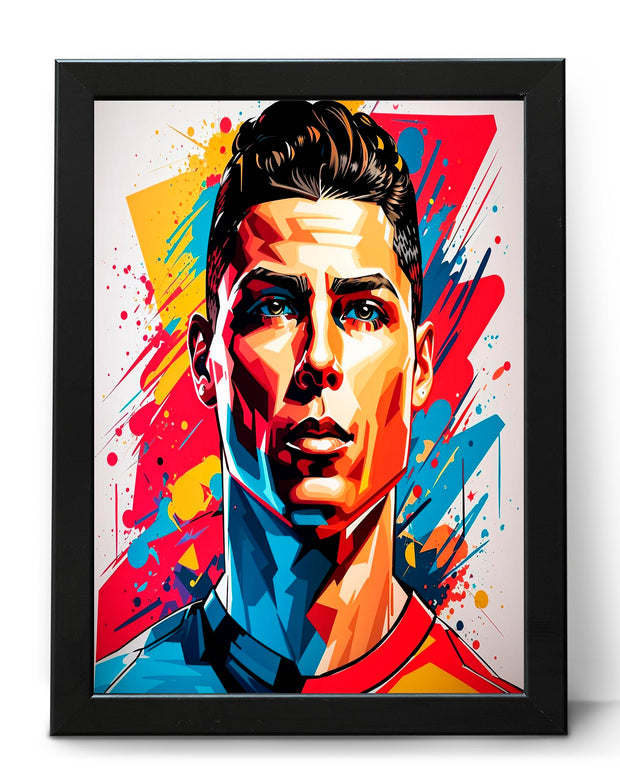 Ronaldo Modern Pop Art Poster print of the Footballing Legend