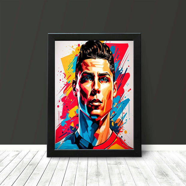 Ronaldo Modern Pop Art Poster print of the Footballing Legend