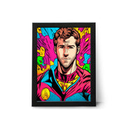 Ryan Reynolds Superhero Comic Book Style Poster Print