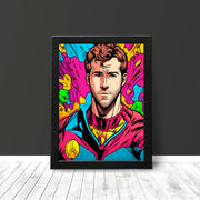 Ryan Reynolds Superhero Comic Book Style Poster Print