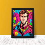 Ryan Reynolds Superhero Comic Book Style Poster Print