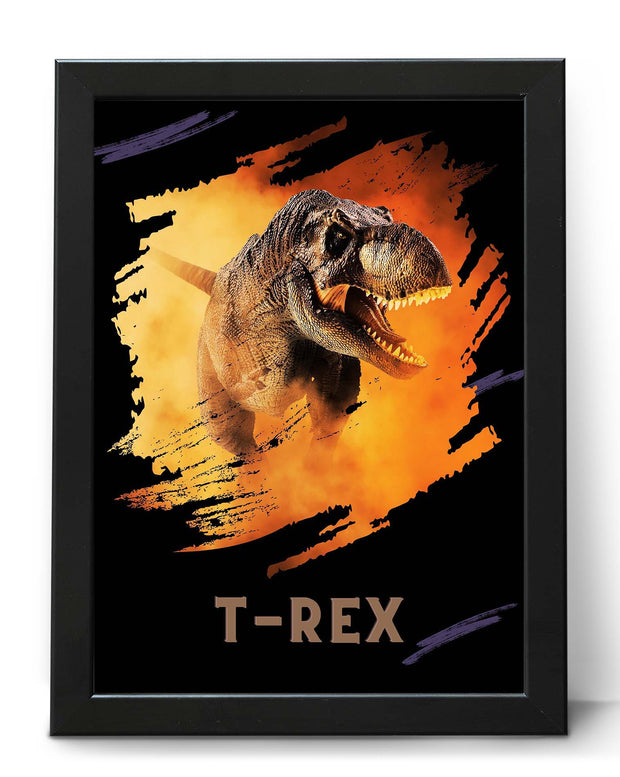 Dinosaur Poster Print Collection - T-REX Bedroom wall Decor