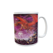 Fantasy dragon unicorn war alternative fairy tale Gift 11oz mug