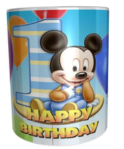 1st birthday cup Gift 11oz ceramic mug special present baby mickey mouse