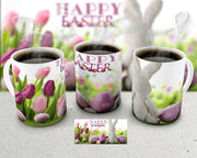 Easter mug, Happy Easter, bunny, eggs, choose your own mug design