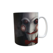 Saw Jigsaw movie 11oz horror film mug Halloween present Xmas gift Gothic design