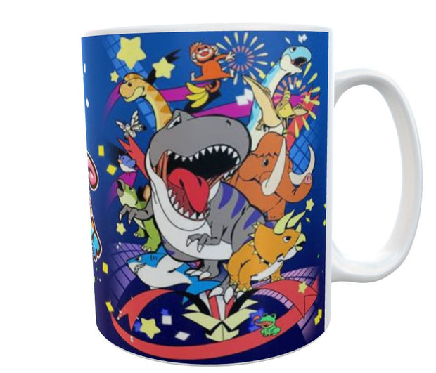 Shark comic happy birthday cup Gift 11oz ceramic mug special present