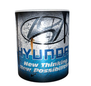 Hyundai car motor oil mug 11oz ceramic mug gift for mechanic distressed retro