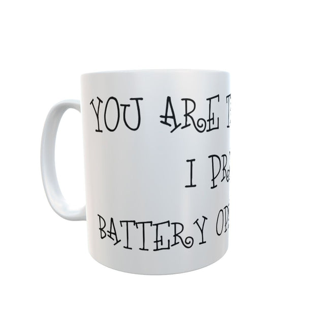 Adult novelty gift prefer battery operated toys 11oz mug