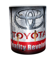 Toyota car design oil mug 11oz ceramic mug gift for men distressed retro xmas