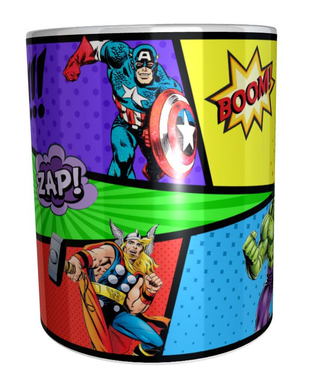 Superhero DC marvel super hero Gift 11oz mug present spiderman thor hulk ironman