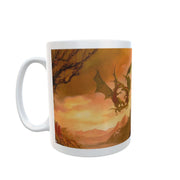 Fantasy dragon fight alternative gothic present Gift 11oz mug