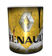 Renault car designer oil mug 11oz ceramic mug gift for men distressed retro xmas