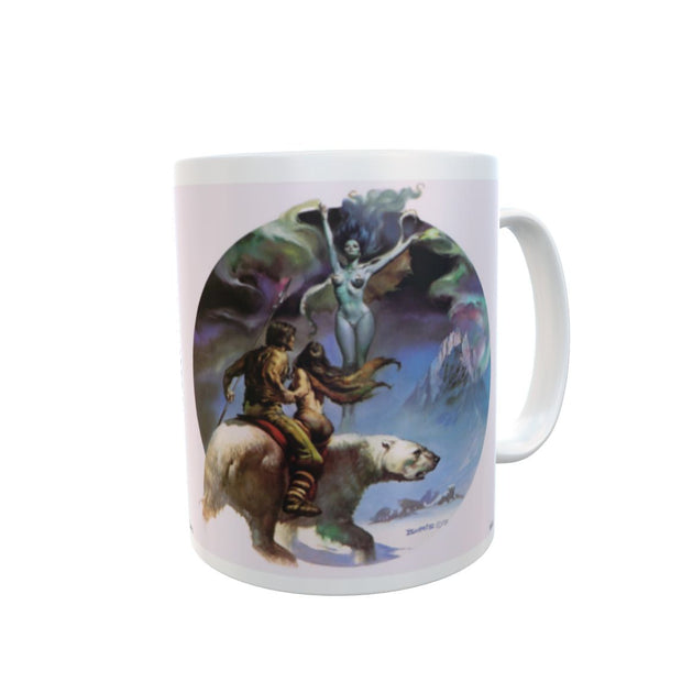 Fantasy bear rider alternative mythical goddess cup Gift mug